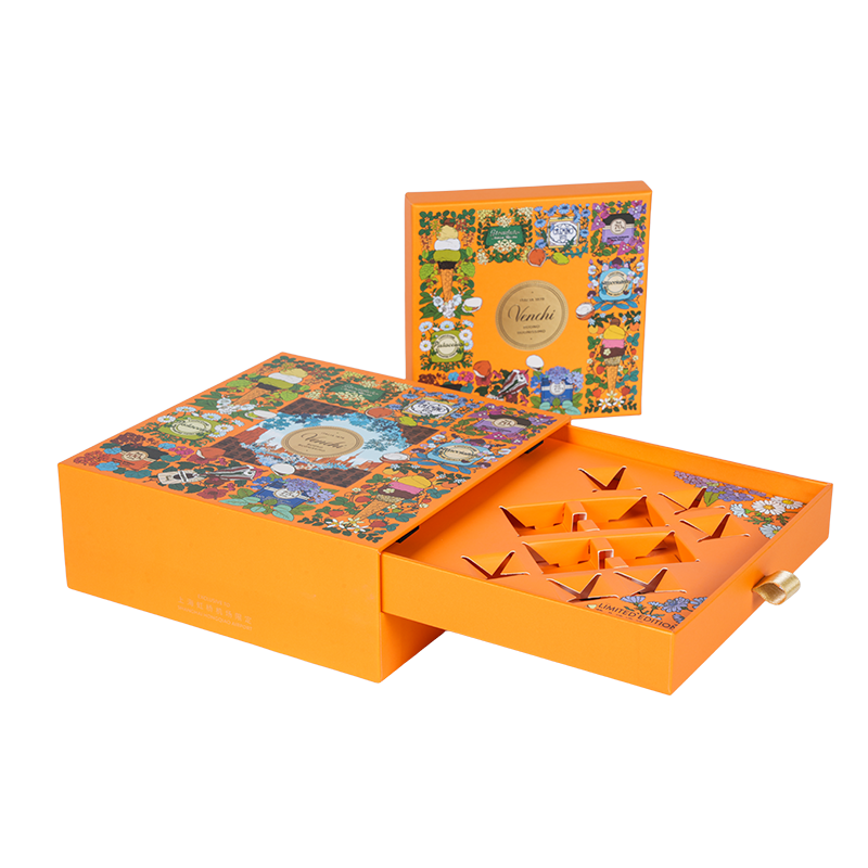 견고한 이중 도어 초콜릿 포장 상자