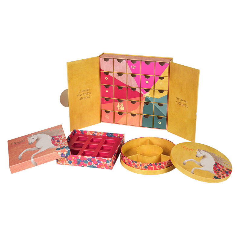 견고한 이중 도어 초콜릿 포장 상자