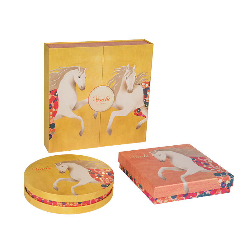 견고한 이중 도어 초콜릿 포장 상자