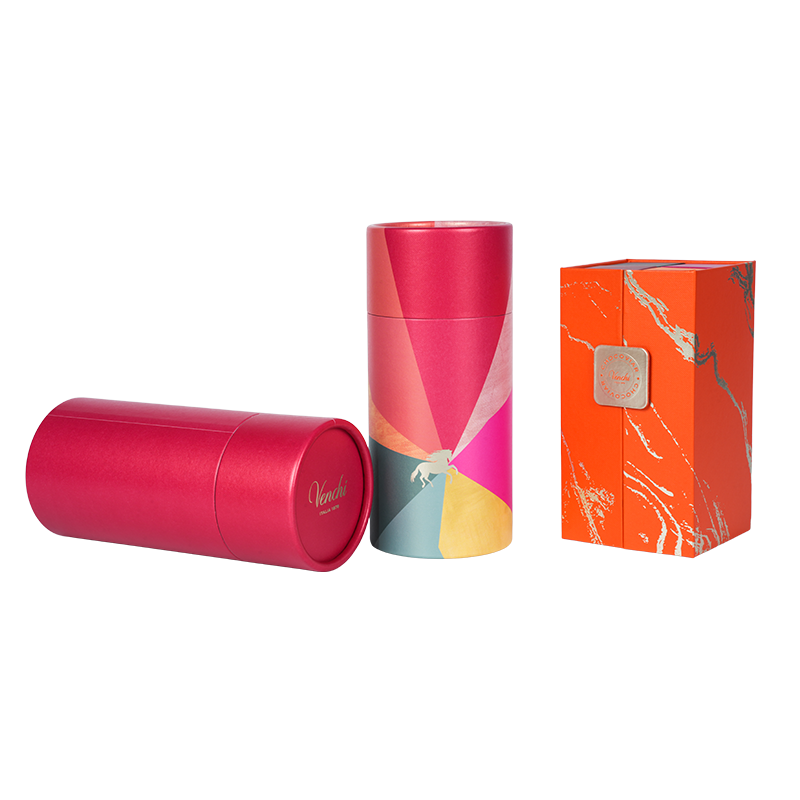 견고한 리프트오프 뚜껑(하늘과 땅) 원형 초콜릿 상자