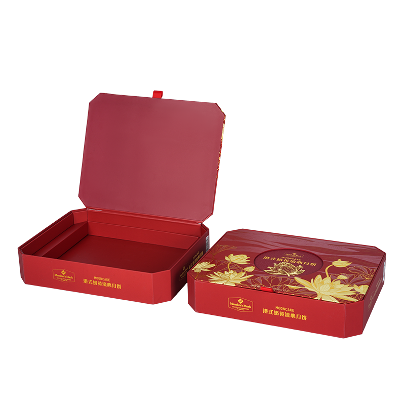 견고한 이중 도어 케이크 포장 상자