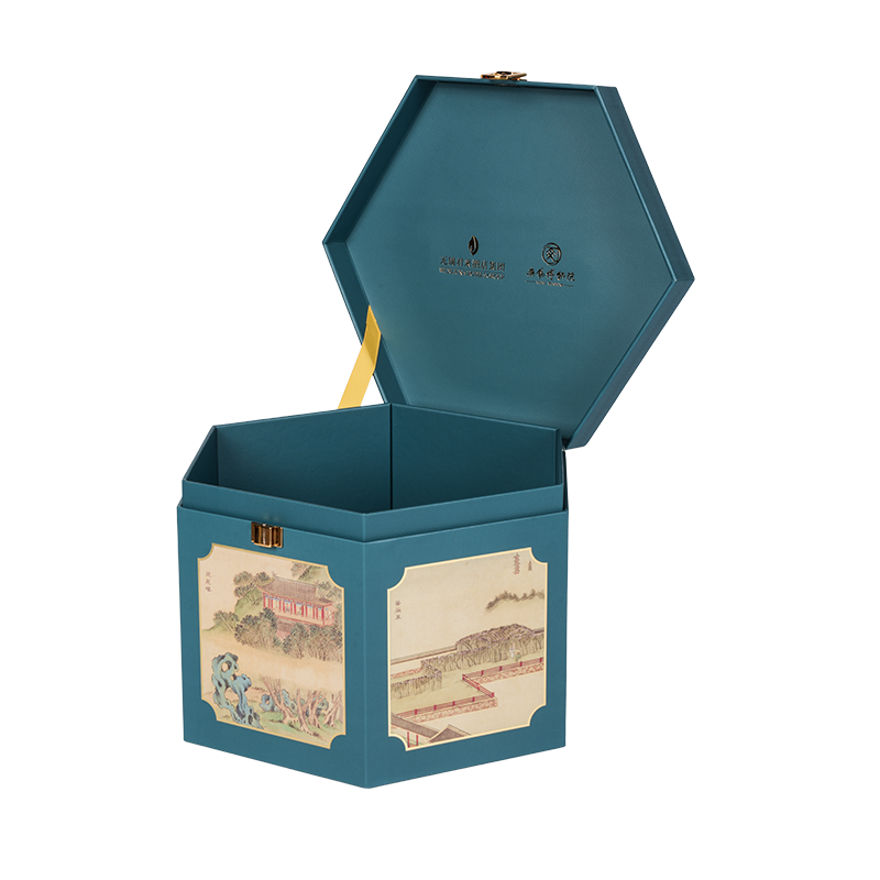 견고한 이중 도어 케이크 포장 상자