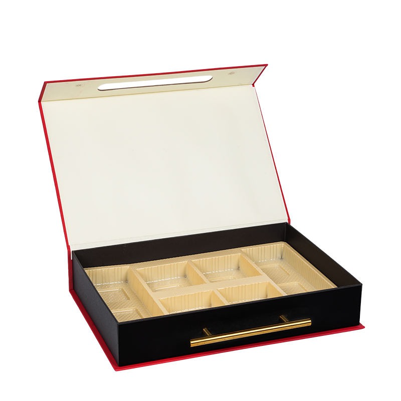 견고한 이중 도어 케이크 포장 상자