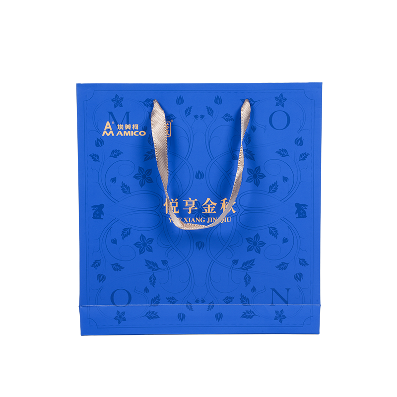 휴일을 테마로 한 세로형 크래프트 종이 토트백