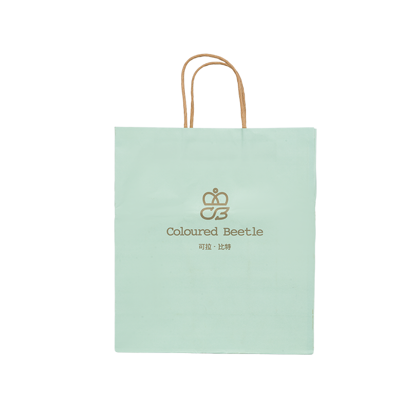 의류 포장 수평 휴대용 두꺼운 흰색 판지 가방