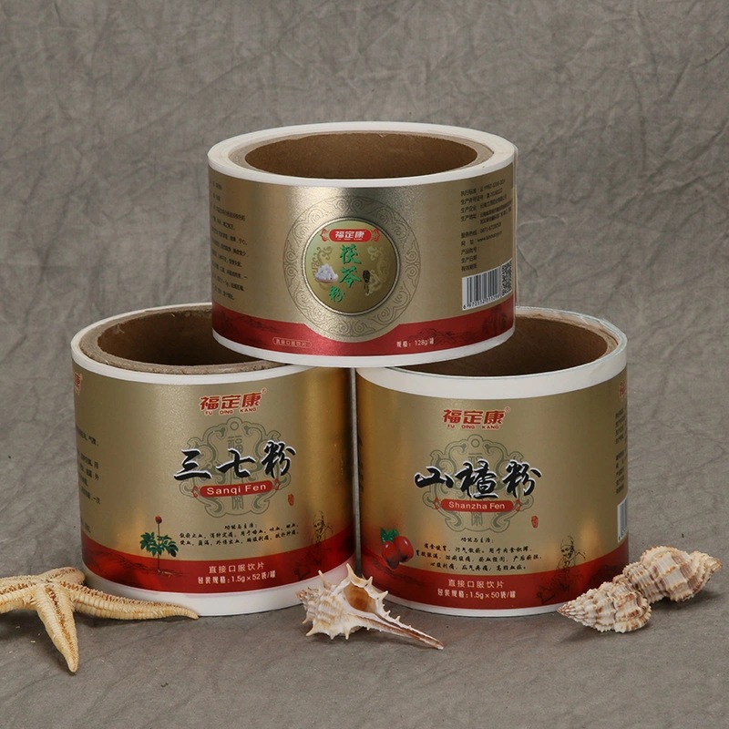 건강보조식품용 자가접착 라벨